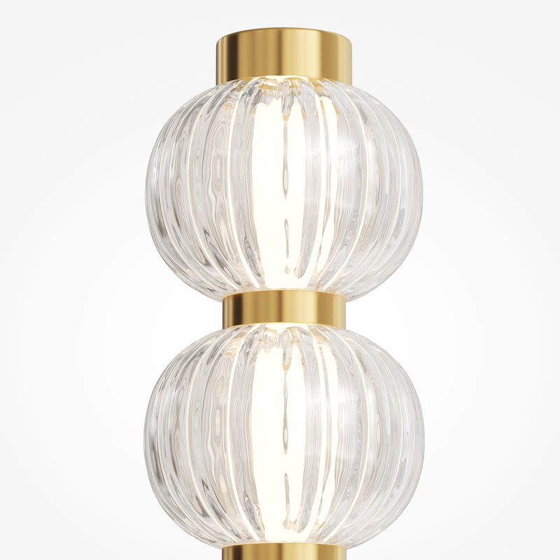 Maytoni Amulet 1L wall sconce lamp, gold LED H 76cm