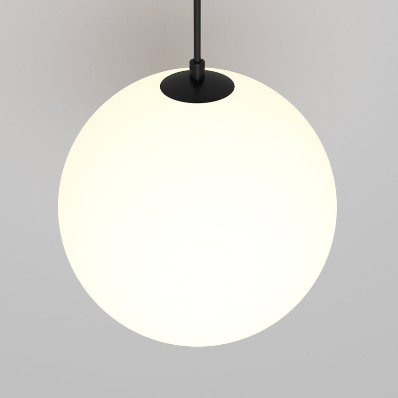 Maytoni Luna 1L hanglamp, zwarte LED D 20cm