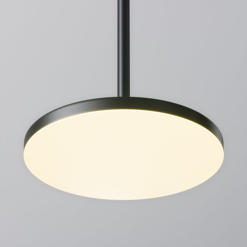 Maytoni Plato 1L pendant lamp, black LED D 18.5cm