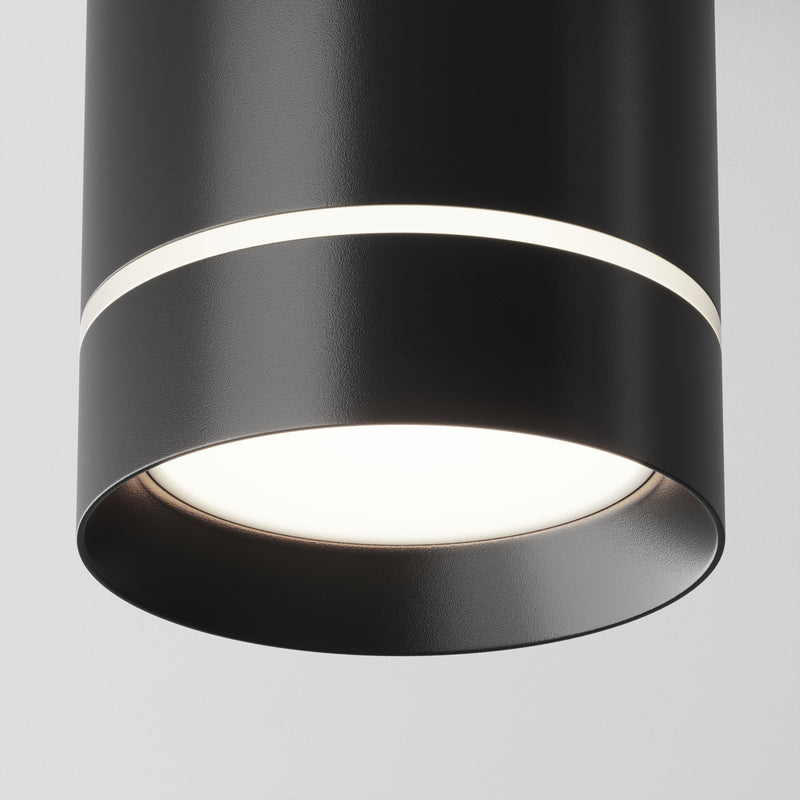 Faretto a sospensione da soffitto Maytoni Orlo 1L, LED nero D 7,9 cm