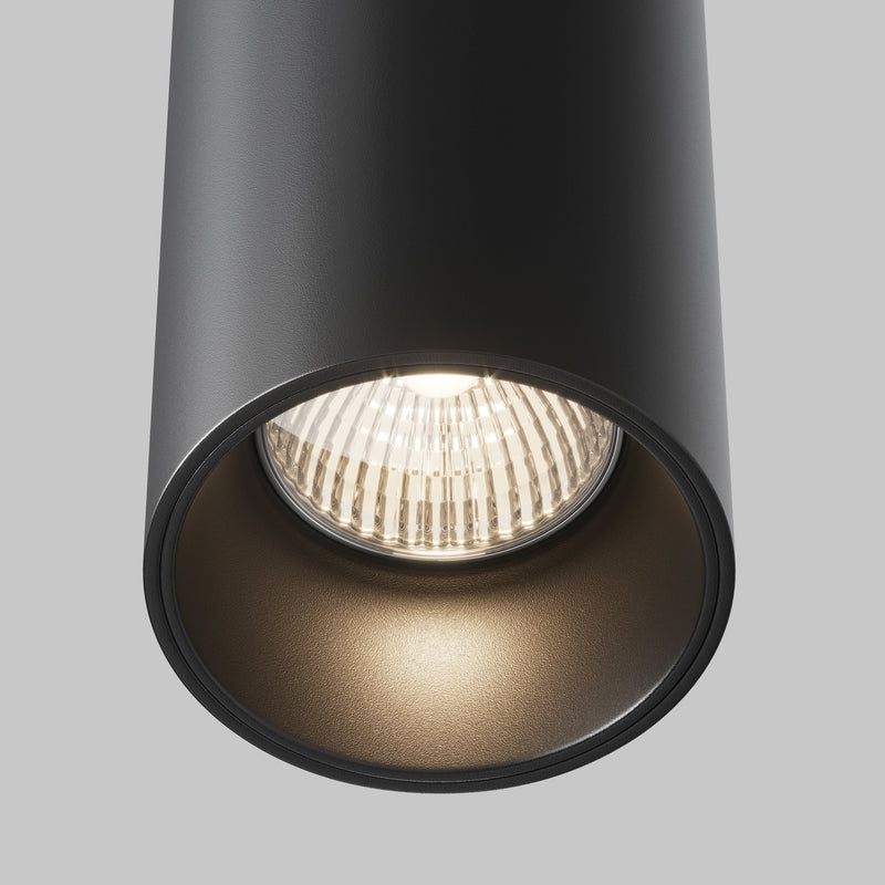 Maytoni Efir 1L pendant lamp, black LED D 10.5cm