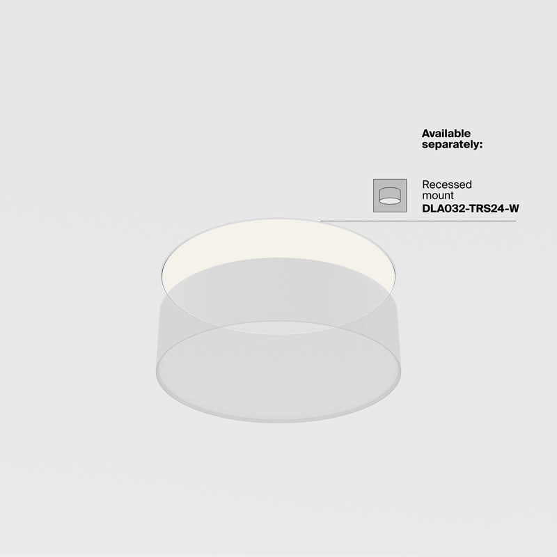 Maytoni Zon 1L flush mount ceiling lamp, black LED D 22cm