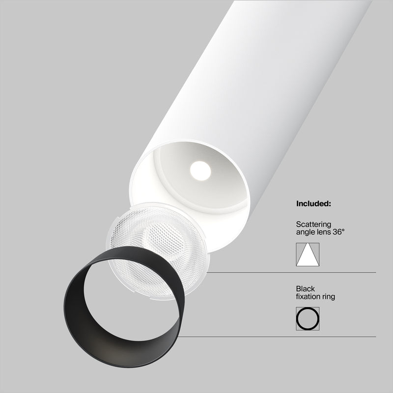 Faretto da soffitto Maytoni Focus T 1L, LED D 3cm