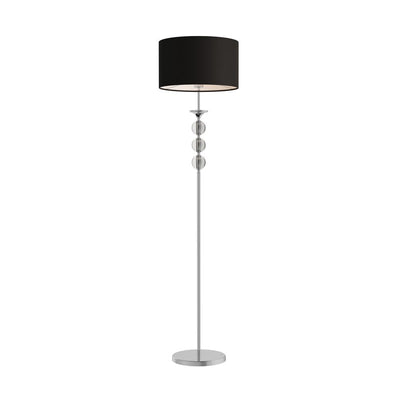 Floor lamp Zumaline REA 1 x E27 60W metal black/chrome