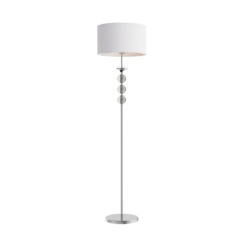 Floor lamp Zumaline REA 1 x E27 60W metal white/chrome