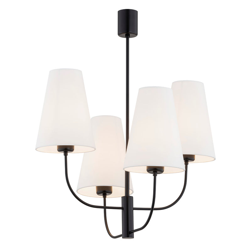 Argon Safiano 4L chandelier E27 H 69cm