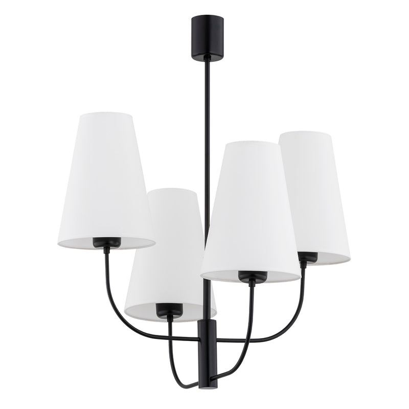 Argon Safiano 4L chandelier E27 H 69cm