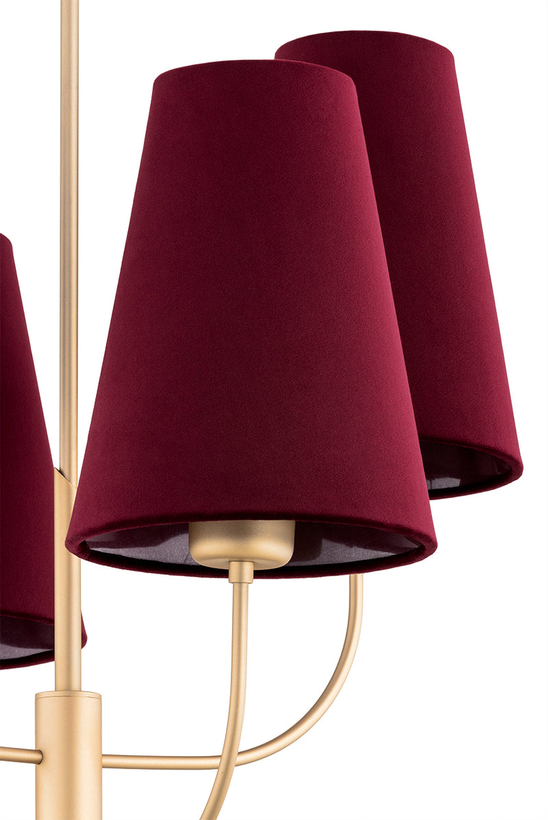 Argon Safiano 4L chandelier E27 H 69cm