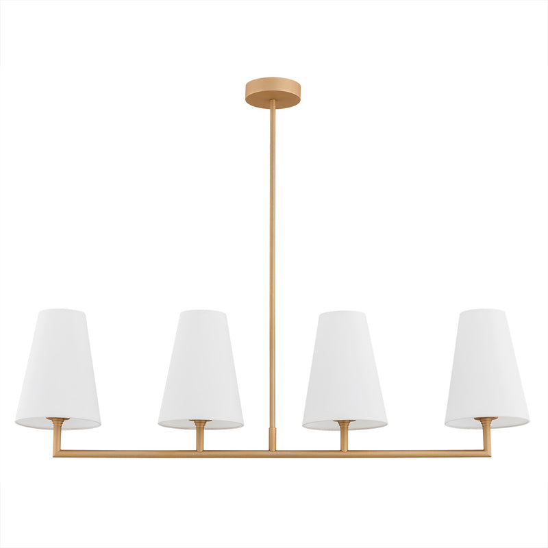 Argon Safiano 4L linear suspension pendant lamp E27 H 80cm