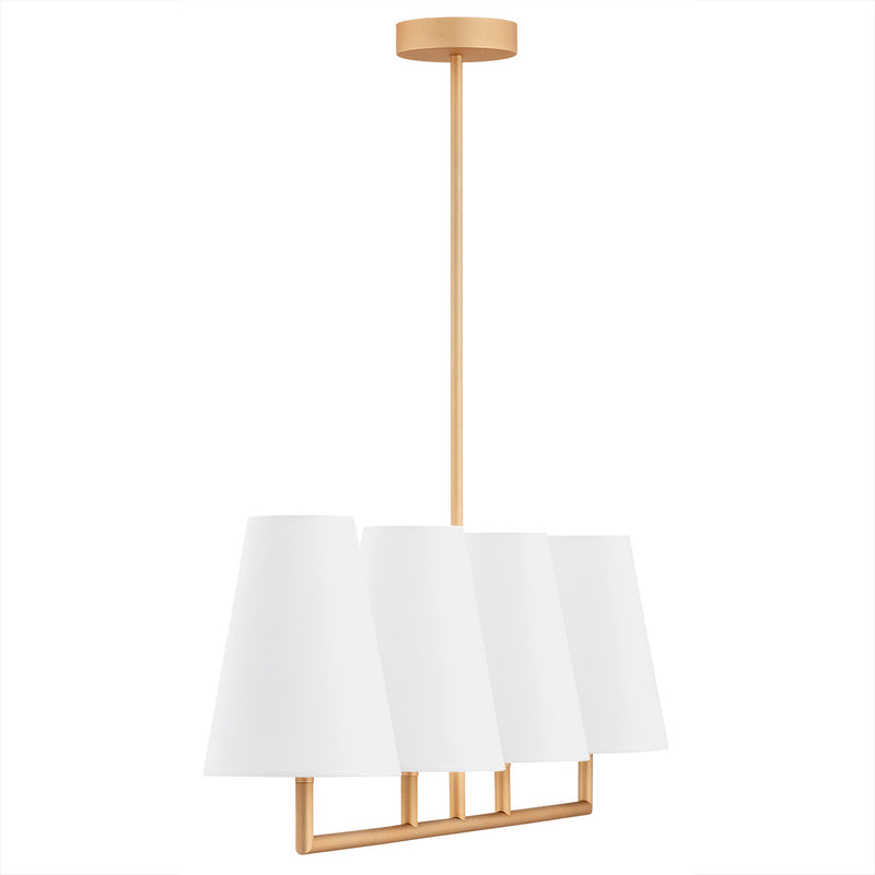 Argon Safiano 4L linear suspension pendant lamp E27 H 80cm