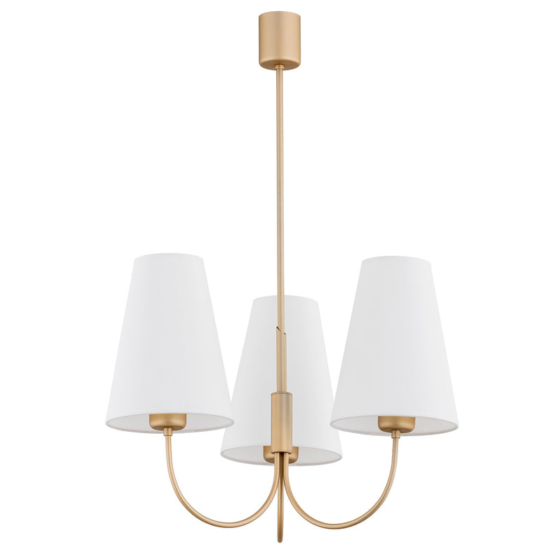 Argon Safiano 3L chandelier E27 H 76cm