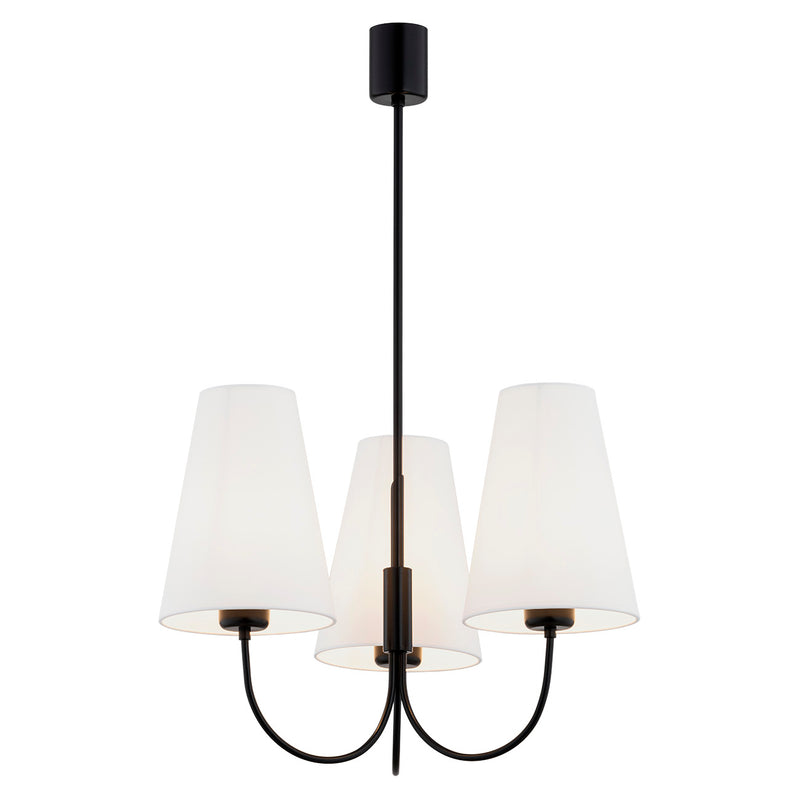 Argon Safiano 3L chandelier E27 H 76cm