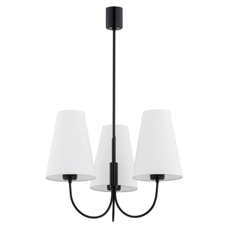 Argon Safiano 3L chandelier E27 H 76cm