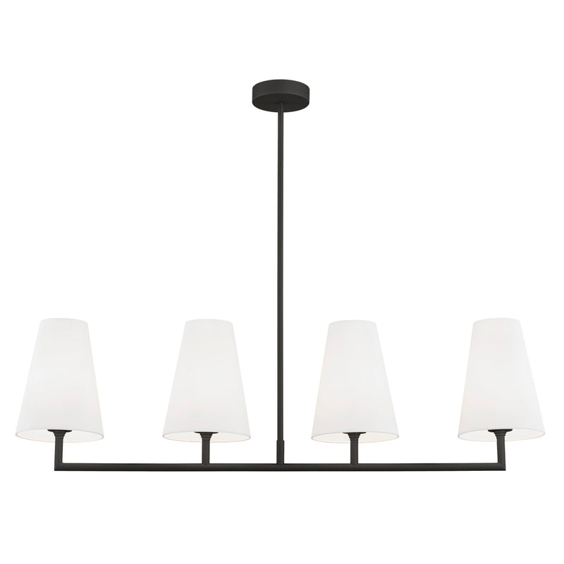 Argon Safiano 4L linear suspension pendant lamp E27 H 80cm