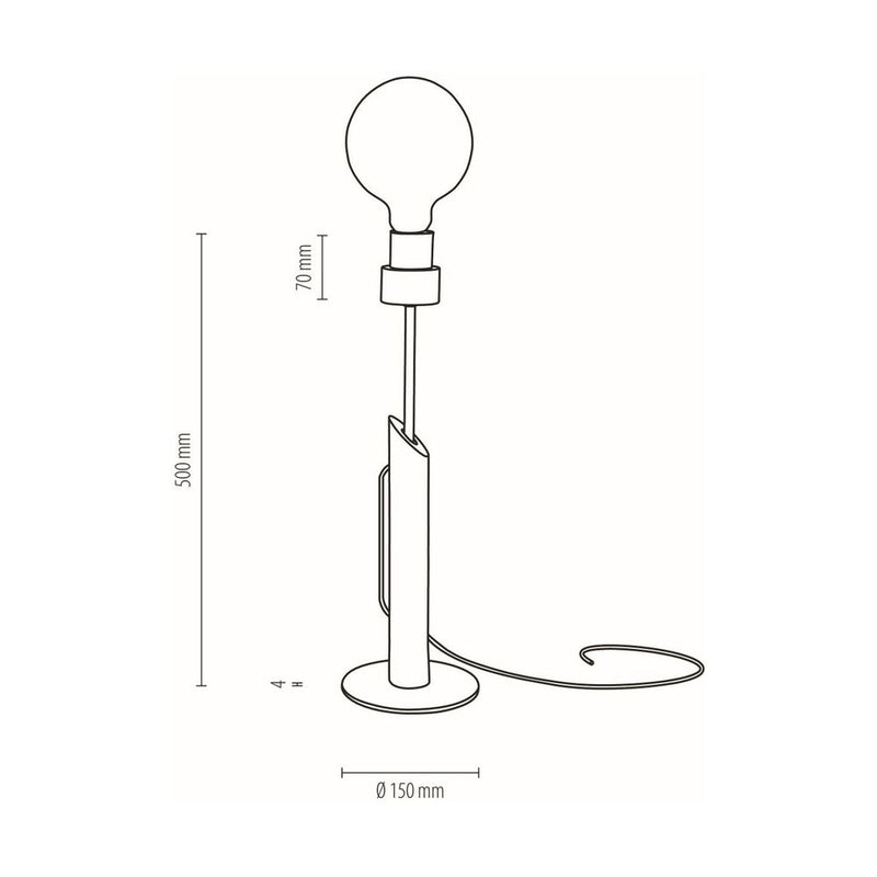 Britop Lighting Lámpara de mesa Solange 1L E27, Al. 50cm