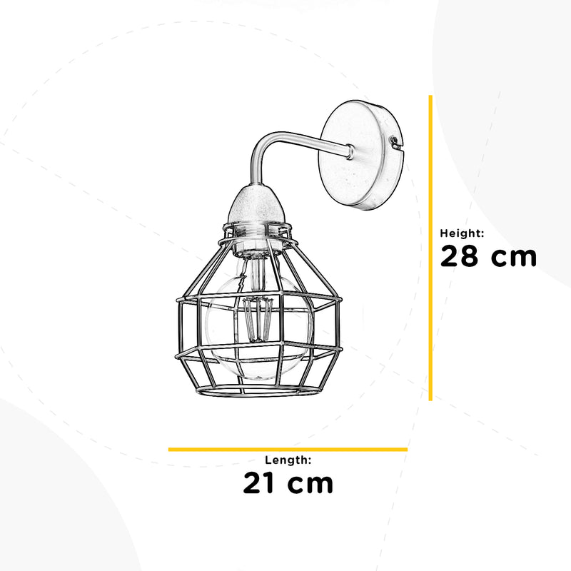 Onli Lighting Spider 1L wall sconce lamp E27 H 23cm