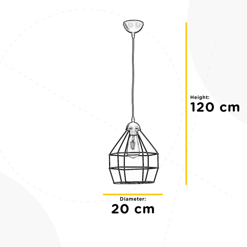 Onli Lighting Spider 1L pendant lamp E27 D 25cm