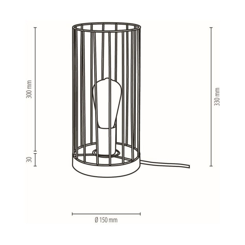 Britop Lighting Timeo 1L bordlampe E27, H 33cm