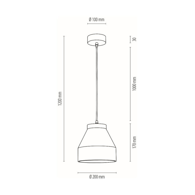 Britop Lighting Tristan 1L riippuvalaisin betoni E27, D 20cm