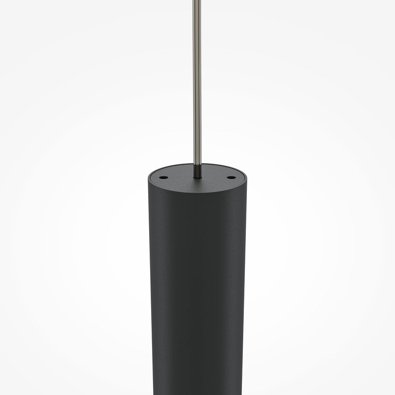 Maytoni Pro Base 1L pendant lamp, black LED D 3cm