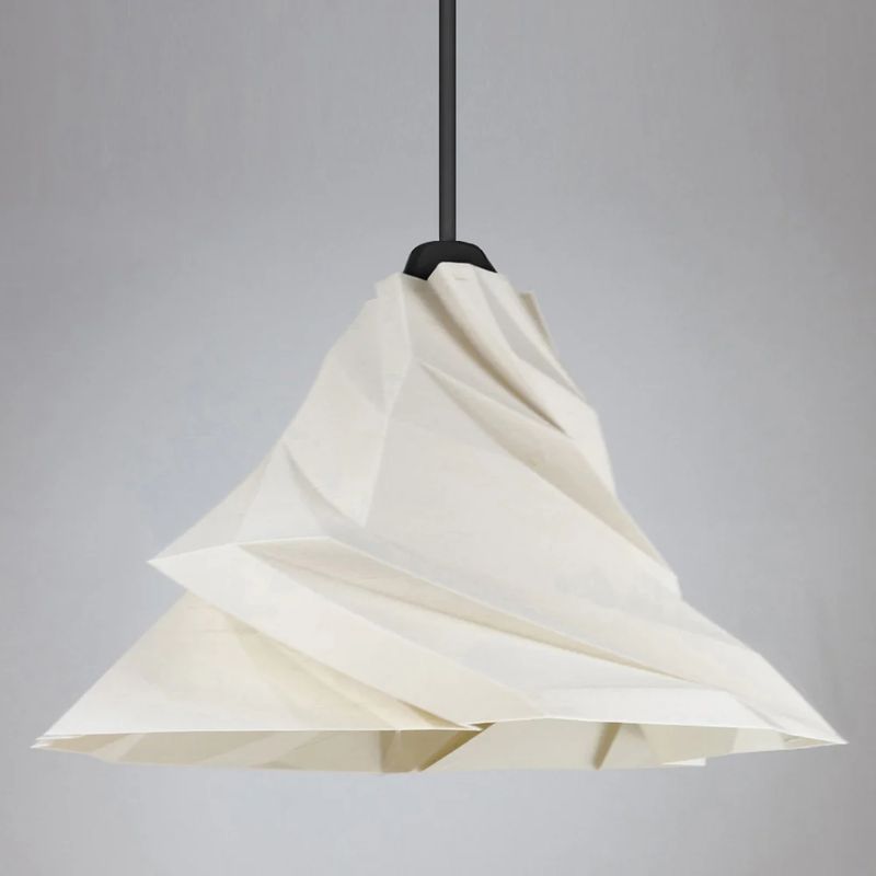 Pendant lamp Tagwerk Twister beige E27