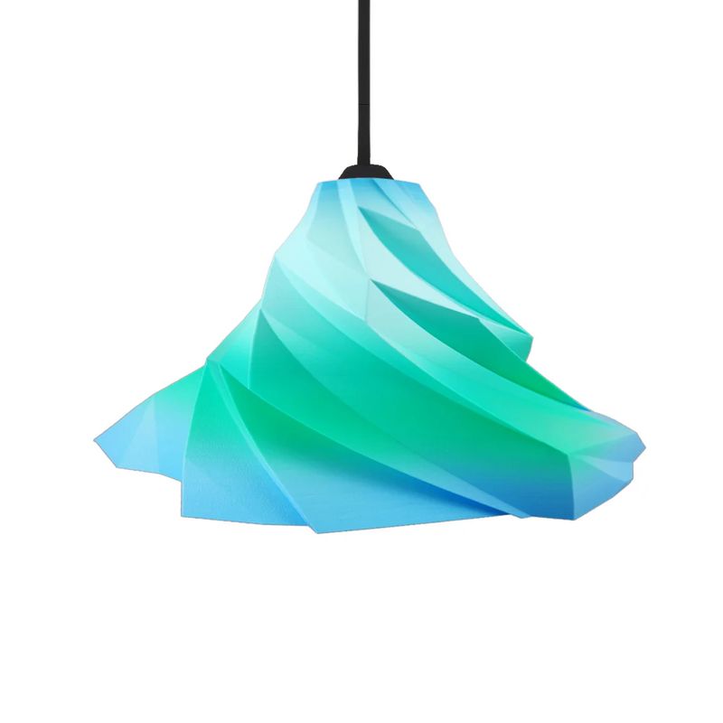 Pendant lamp Tagwerk Twister multicolored E27