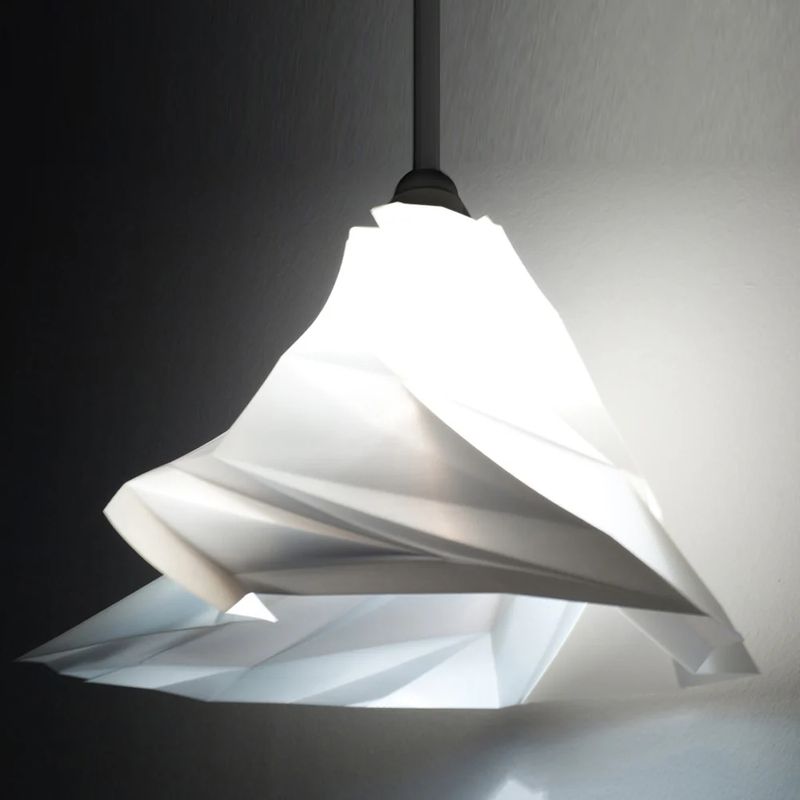 Pendant lamp Tagwerk Twister white E27