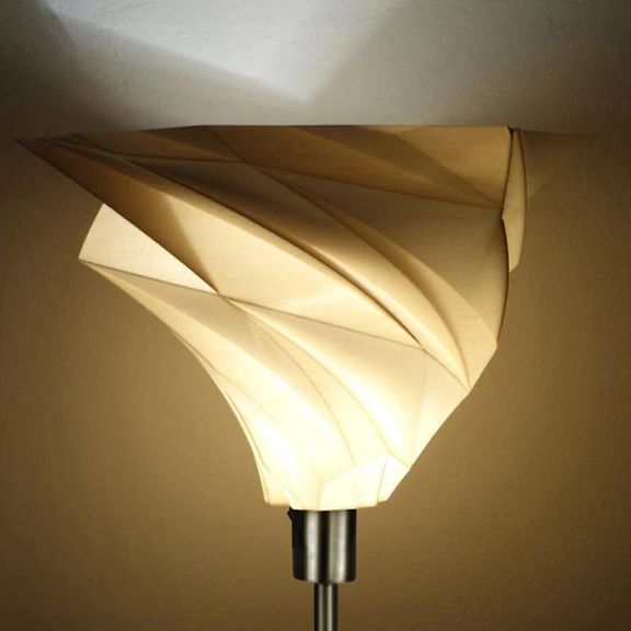 Floor lamp Tagwerk Twister beige E27
