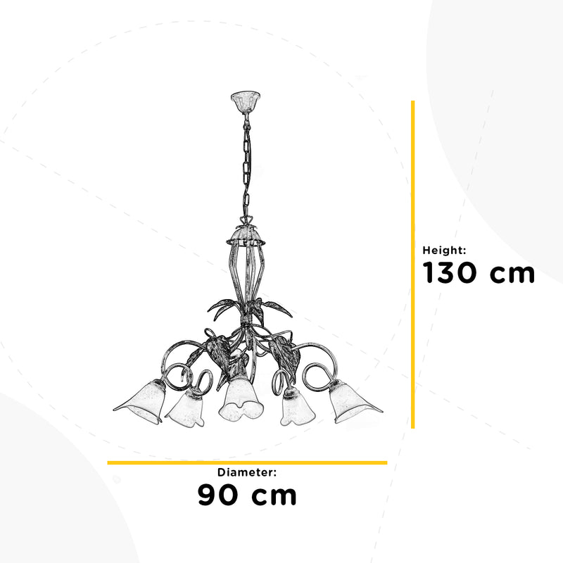 Onli Lighting Vanda 5L chandelier E14 D 90cm