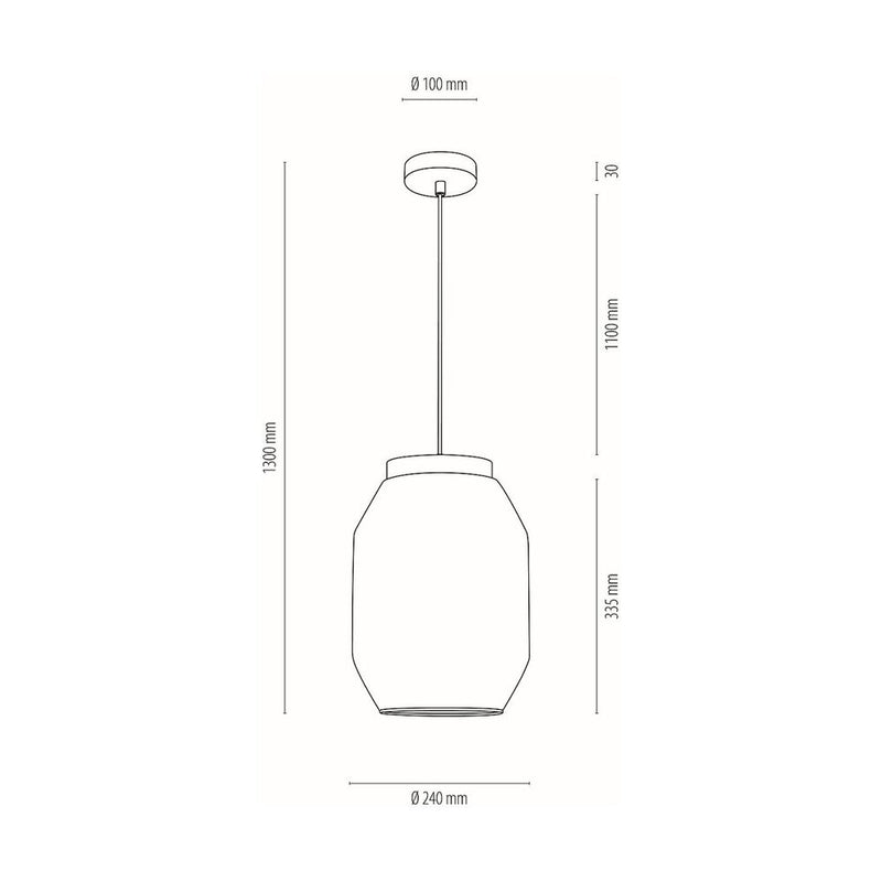 Britop Lighting Vaso 1L pendant lamp E27, D 24cm