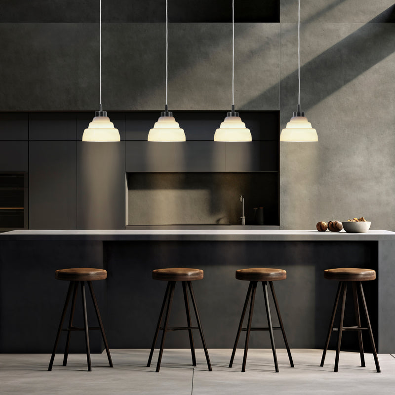 Argon Ventura 4L linear suspension pendant lamp E27 W 120cm