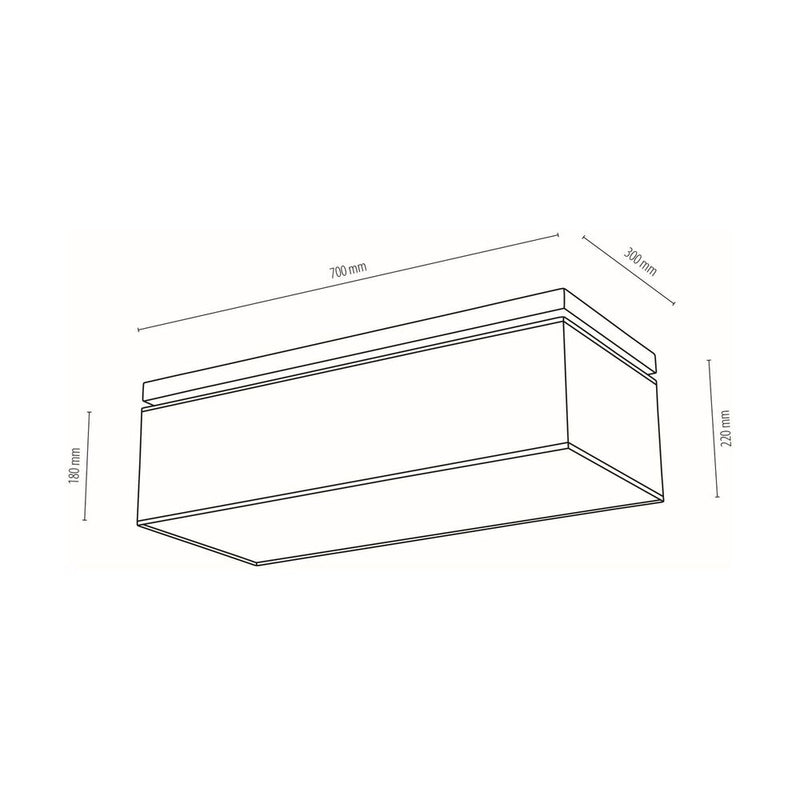 Vertiga Ceiling Lamp 4xE27 Max.25W Oiled Oak/White