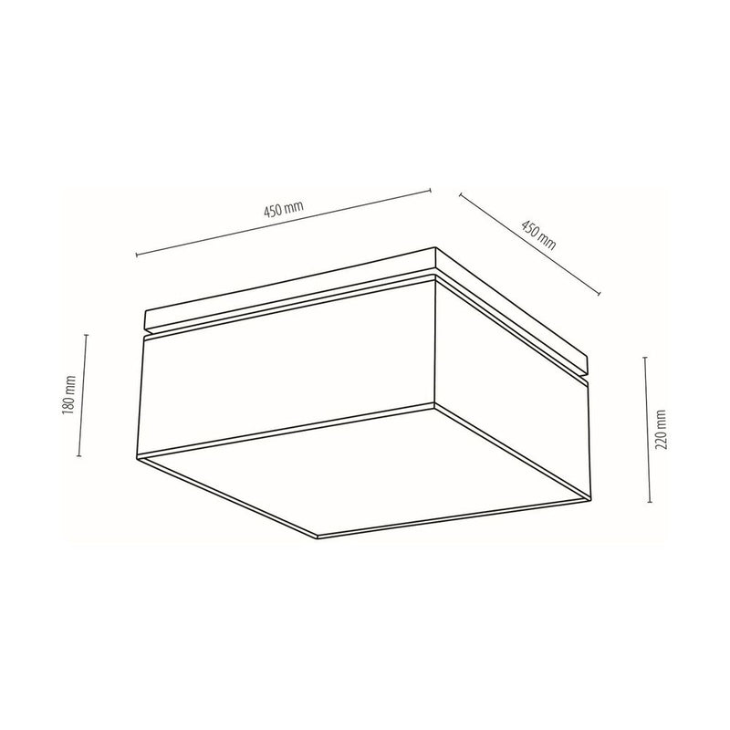 Britop Lighting Vertiga 4L plafonnier encastré E27, L 45cm