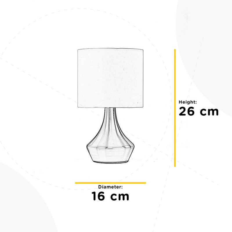 Onli Illuminazione Lumetti Economici Lampada da tavolo 1L E14 H 20cm