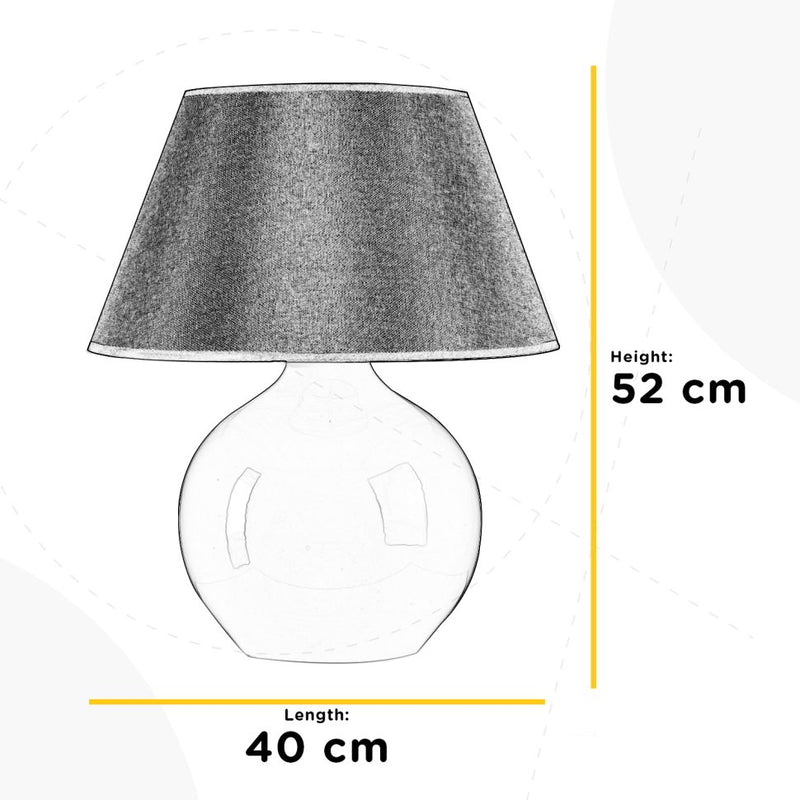 Onli Illuminazione Lampade Ceramica Lampada da tavolo 1L E27 H 52cm