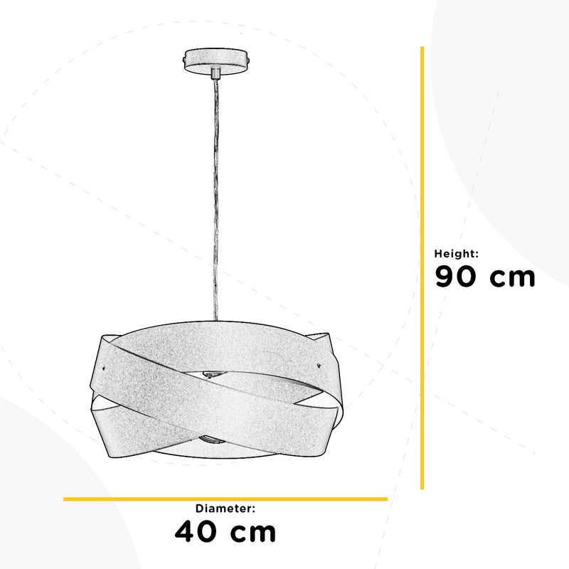 Onli Lighting Abbraccio 1L pendant lamp E27 D 40cm