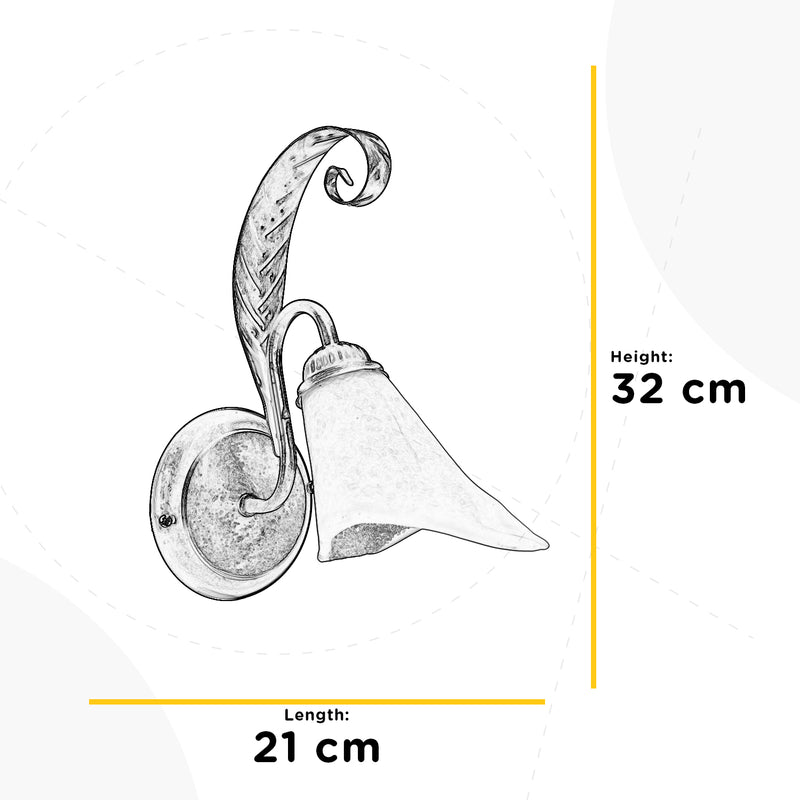 Onli Lighting Alga 1L seinävalaisin E14 K 32cm