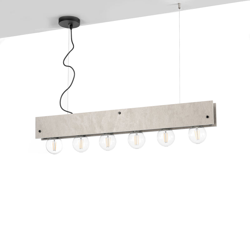 Onli Lighting Argo 6L linear suspension ceiling lamp E27 W 100cm