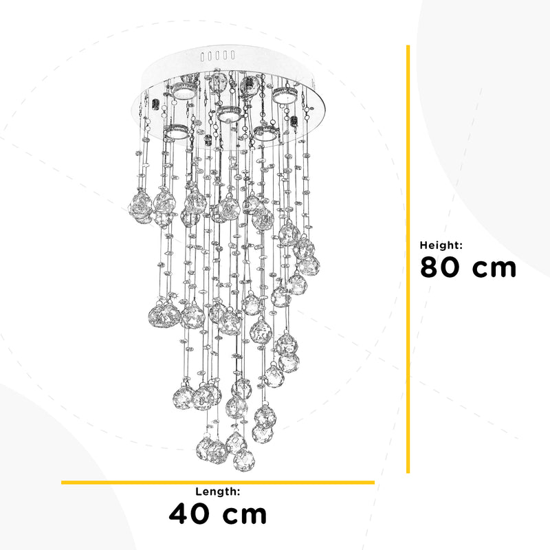 Onli Lighting Aurora Alba 5L ceiling lamp GU10 H 80cm