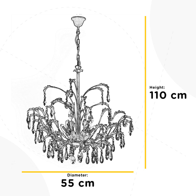 Onli Lighting Cesta 5L chandelier E14 D 55cm