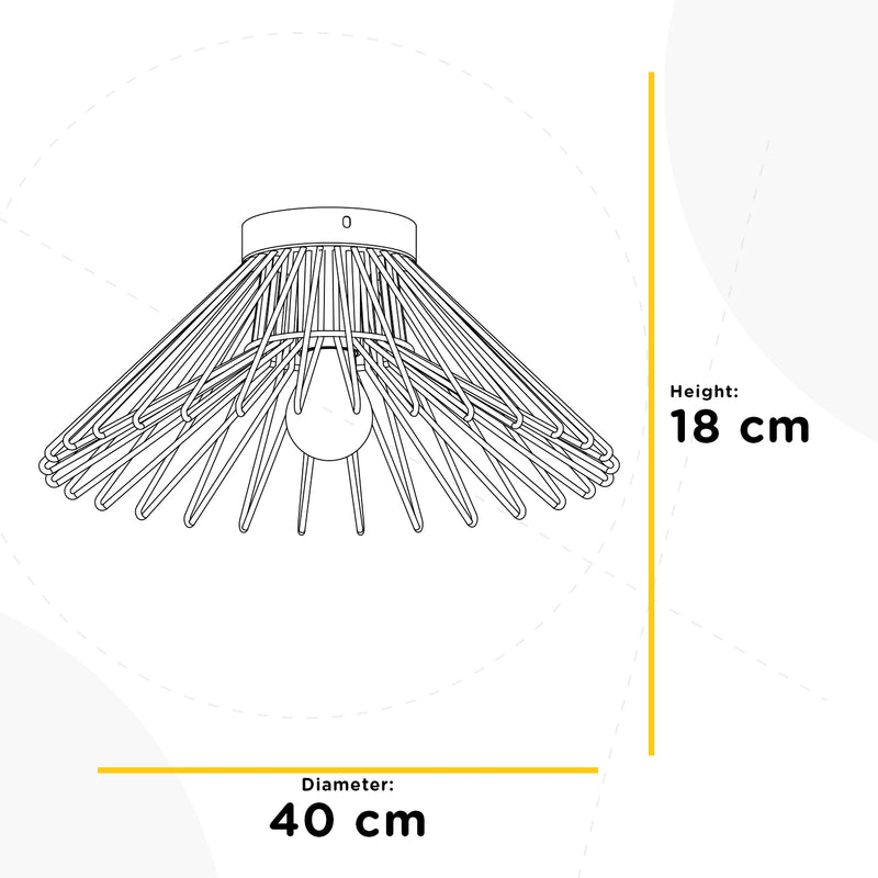 Onli Lighting Duccio 1L loftslampe E27 D 30-60cm