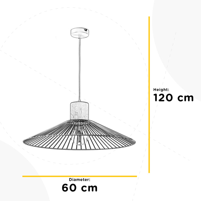 Onli Lighting Filomena 1L pendant lamp E27 D 60cm