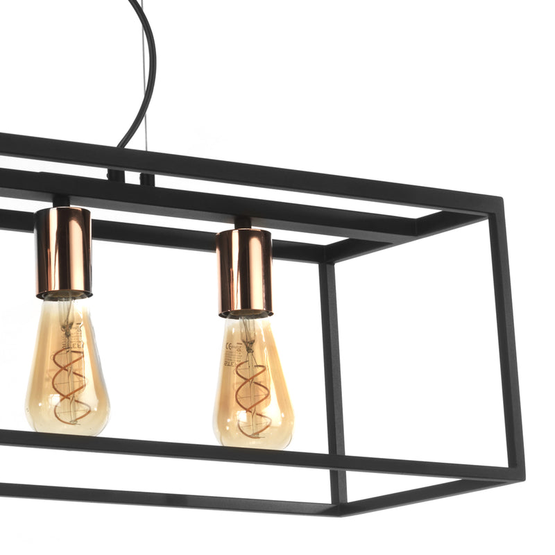 Onli Lighting Floki 4L lineare Hänge-Deckenleuchte E27 W 85cm