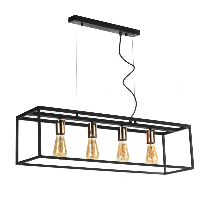 Onli Lighting Floki 4L Lámpara de Techo Suspensión Lineal E27 An 85cm