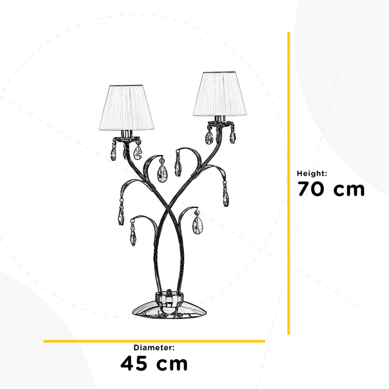 Onli Lighting Jacqueline 2L table lamp E14 H 70cm