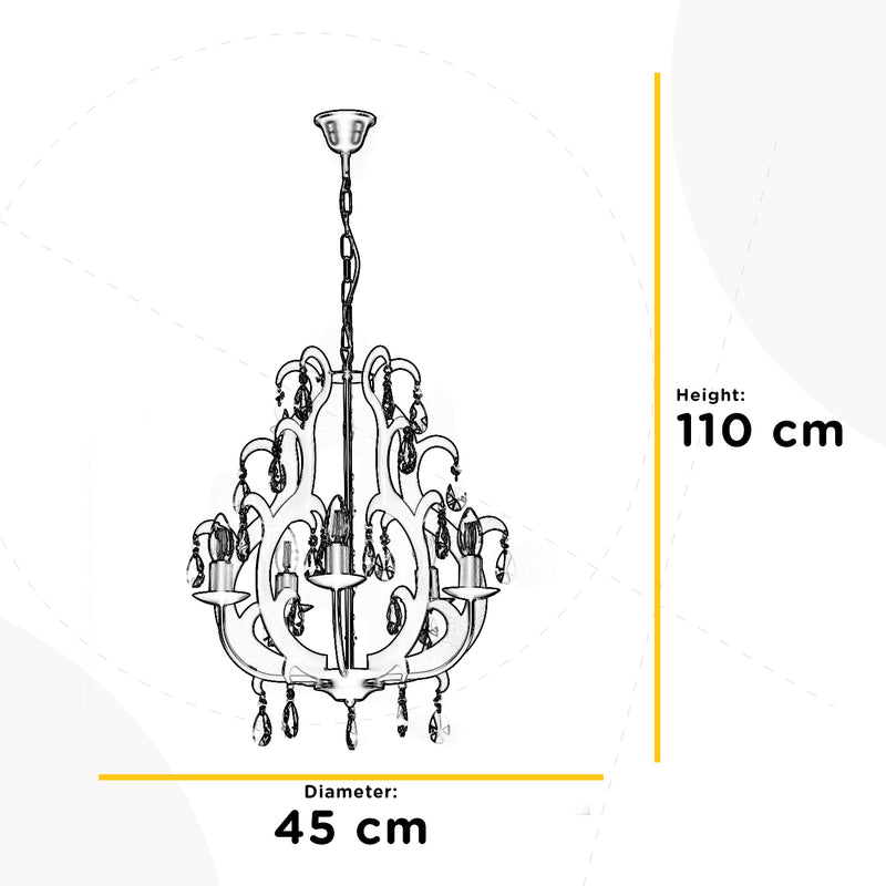 Onli Lighting Jane 5L chandelier E14 D 45cm