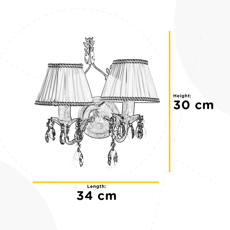 Onli Lighting Karen 2L wall sconce lamp E14 H 30cm