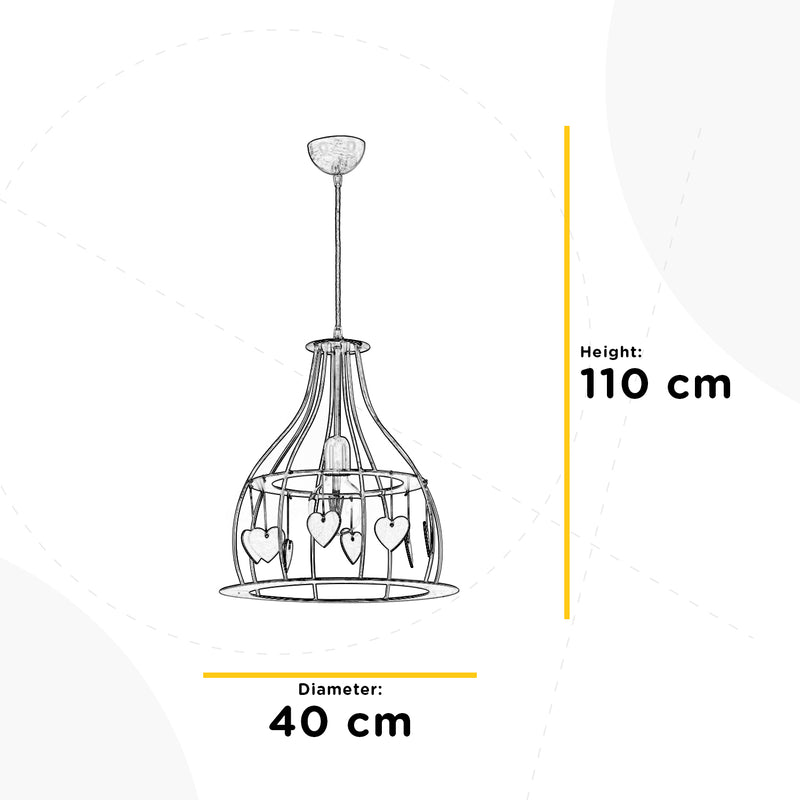 Onli Lighting Leonilde 1L pendant lamp E27 D 40cm