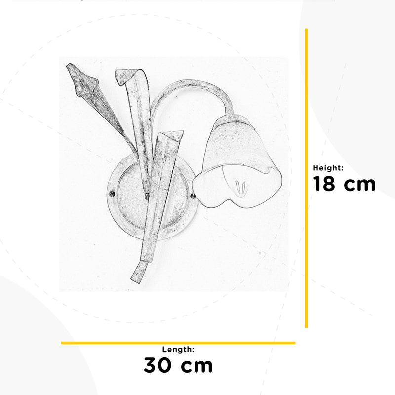 Onli Lighting Lucrezia 1L seinävalaisin E14 K 18cm