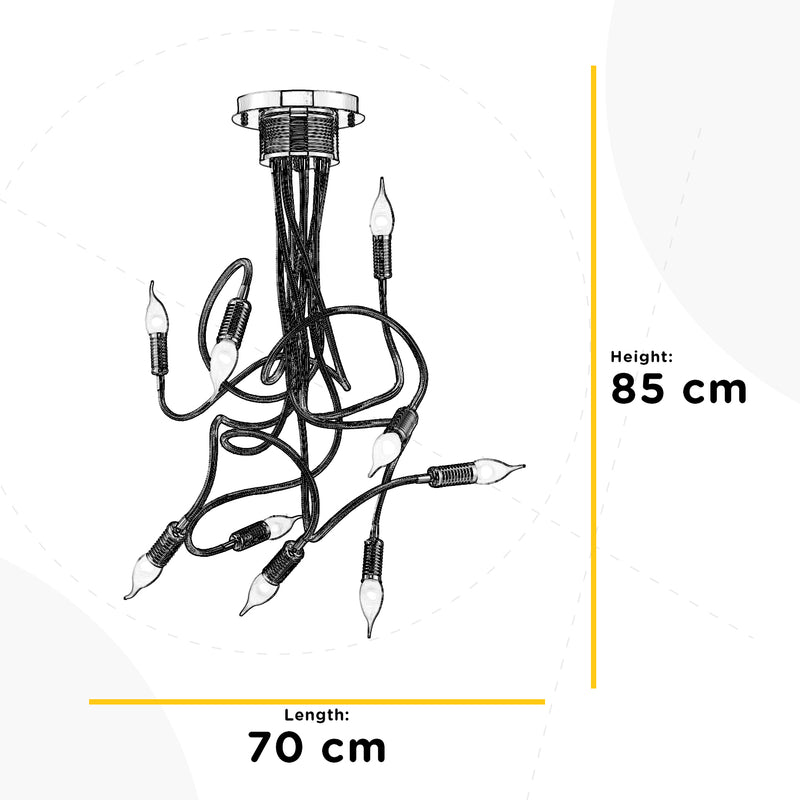 Onli Lighting Melodia 9L ceiling lamp E14 H 85cm